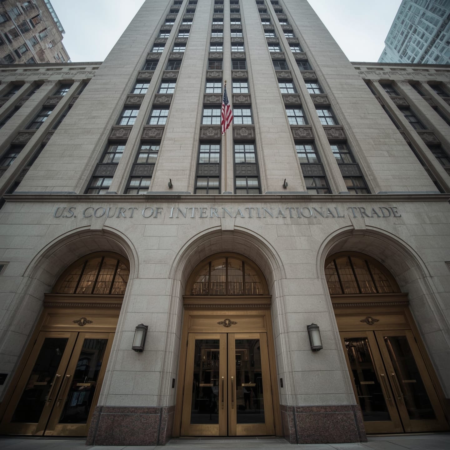 “U.S. Court of International Trade building in New York, representing protective filings and liquidation-deadline risks related to recent IEEPA tariffs