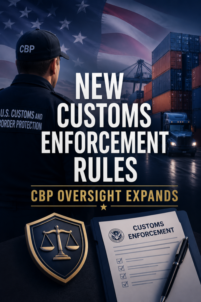 Customs Enforcement Executive Order CBP importer compliance customs broker due diligence